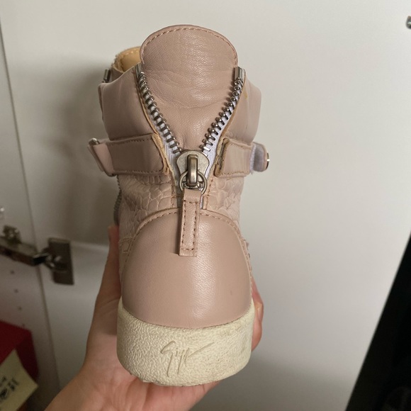 COPY - GIUSEPPE ZANOTTI sneaker boot in pink leather - Picture 5 of 5